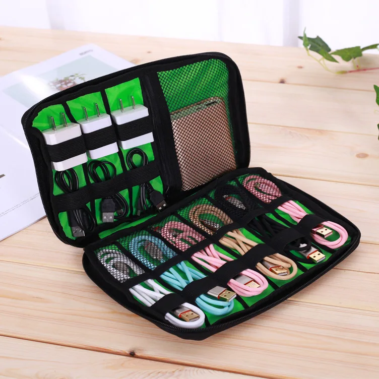 

New Portable Cable Storage Organizer Bags Waterproof Shockproof Earphone Digital USB Charging Cable Sorting Travel Insert Bags