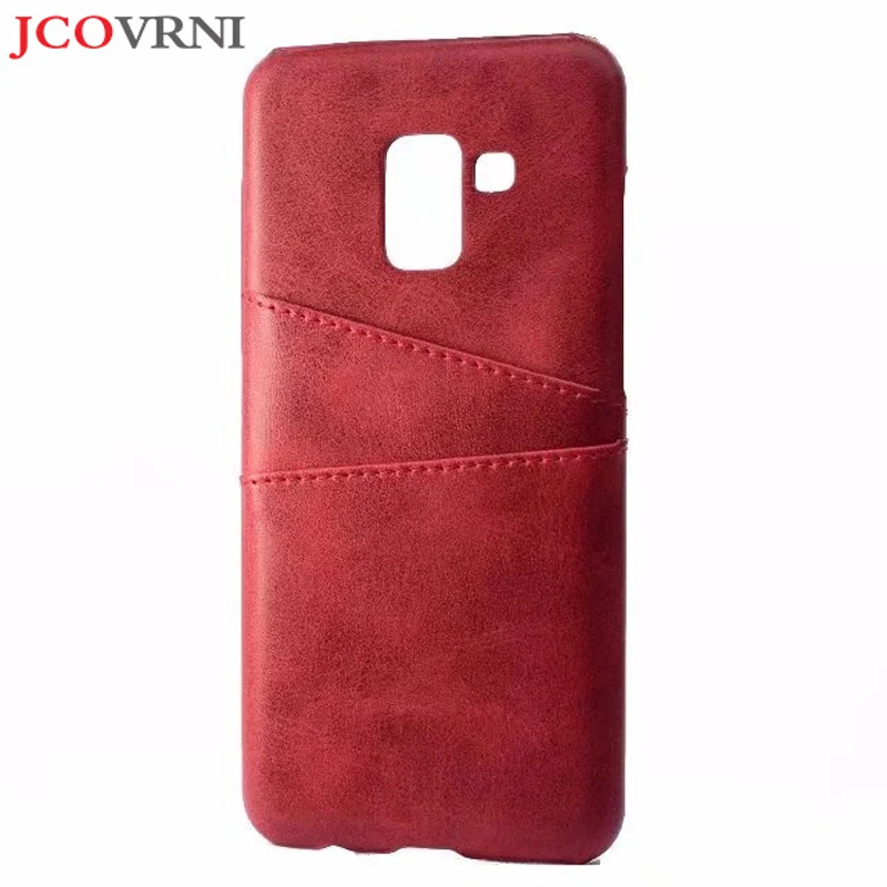 

JCOVRNI Luxury Vintage Leather Scrub for Samsung s9 s9Plus Phone Case for Samsung A5 2018 With Card Storage Phone Case Coque
