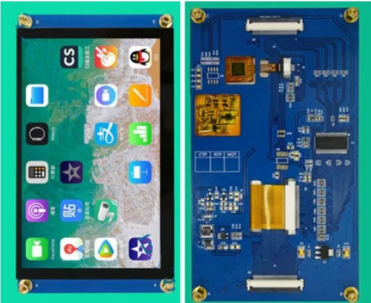 

5.0 inch 262K 40P TFT LCD Capacitive Touch Screen with PCB Board RGB/LVDS Interface 800(RGB)*480 I2C CPT Interface