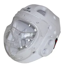 Взрослый, ребенок, шлем тхэквондо каратэ добок Кикбоксинг Санда Защита головы с маска для лица capacete ITF WTF тренировочный протектор