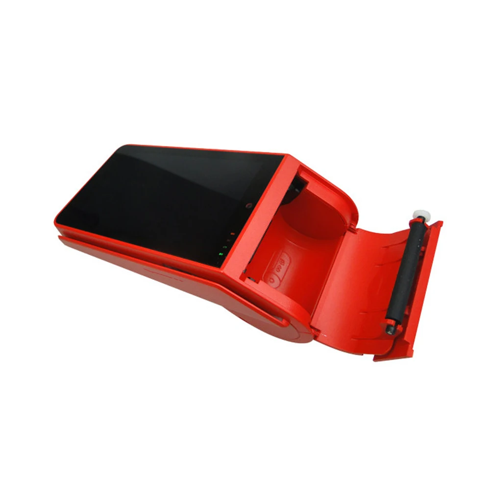 Портативный 5 дюймовый сенсорный экран GPRS Android POS терминал с принтером