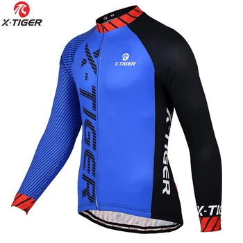 

X-TIGER New Autumn Spring Road Bike Jersey Cycling Jerseys Mans Long Sleeve Maillot Ropa Ciclismo Mountain Bicycle Clothing