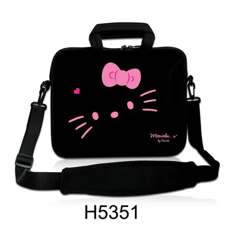 Neoprene Hello Kitty Design Laptop Shoulder Bag 15