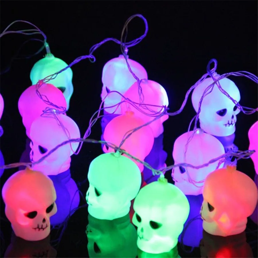 2-5m-16pcs-Heads-Skull-LED-String-Light-with-EU-US-Plug-AC110-220V-for-Halloween