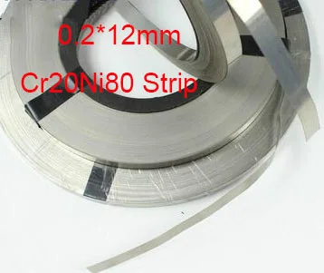

0.2*12mm Cr20Ni80 Resistance Heating Wire vacuum/ sealing/ hand pressing machine flat strip,about 5m/lot