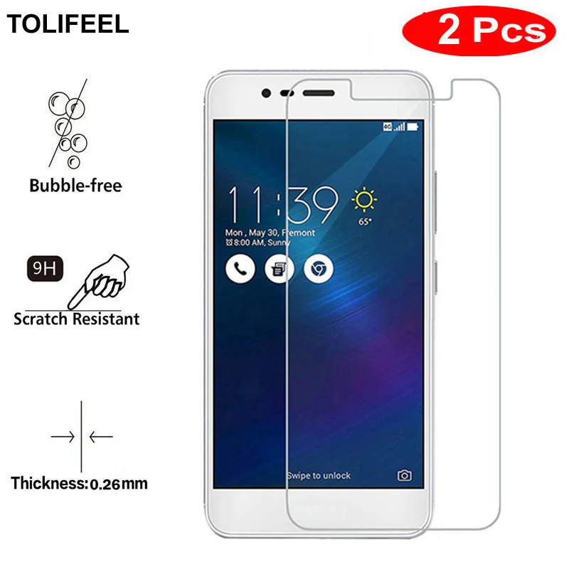 Закаленное стекло TOLIFEEL 2 шт. для Asus ZenFone 3 Max ZC520TL защитная пленка 9 H Zenfone | Мобильные