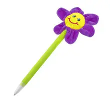 Офисные сменный стержень фиолетовый желтый улыбка подсолнечника Стиль шариковая ручка