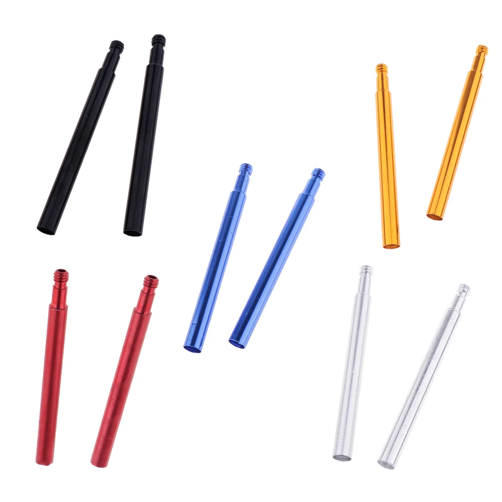 2pcs Bike Bicycle 70mm 2.76'' Alloy Presta Valve Extender French-Valve Adapter Extension Tube Accessories