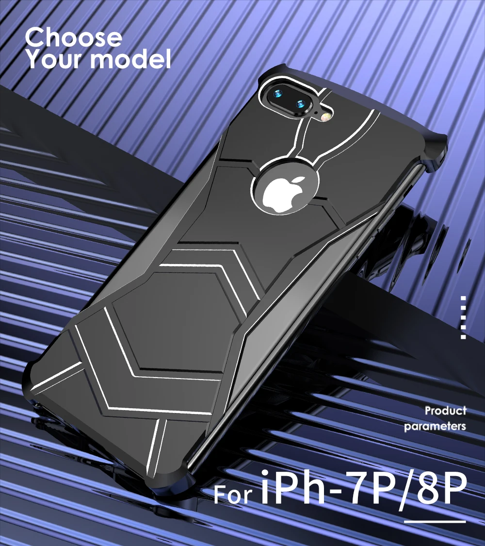 Роскошные чехлы для телефонов R-Just Panther для iPhone XR XS X XS MAX 7 8 Plus ультра тонкий магнитный адсорбционный металлический чехол для iPhone8