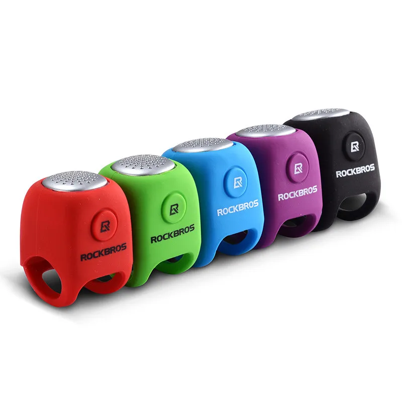 

ROCKBROS Electric Cycling Bells 110 dB Horn Rainproof MTB Bicycle Handlebar Bell Silica Gel Shell Ring Bell Bicycle Accessories