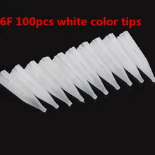100 шт. 6f Белый Одноразовые Татуировка бровей microblading ручка крышки, Перманентный макияж Наконечник иглы