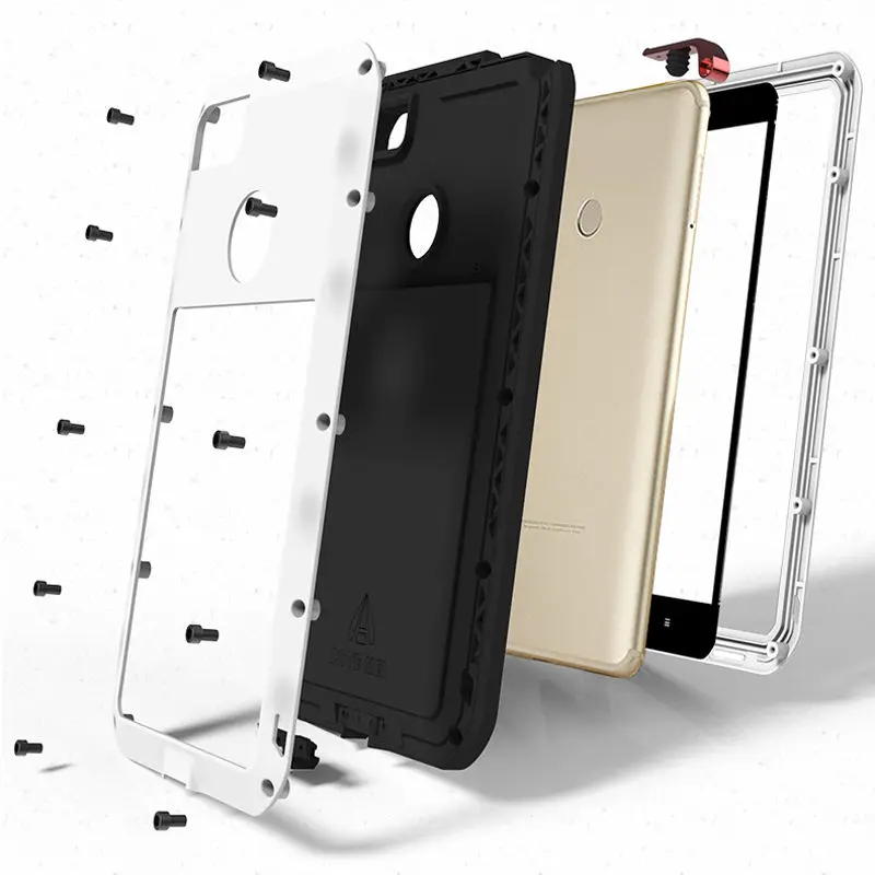 Алюминий металлический корпус СПС Xiaomi Mi Max 2 Чехол Панцири полный телефон Средства ухода за кожей Защитный чехол противоударный Heavy Duty СПС Xiaomi mi Max2 случае