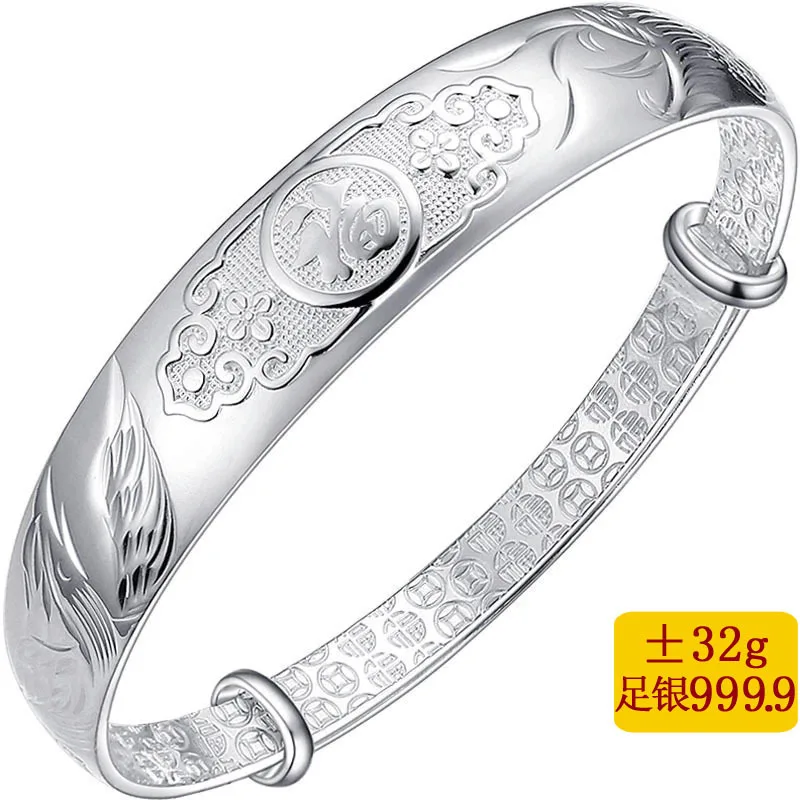 

2019 Sale Real Women Alexandrite No Bangle Bracelet National Wind Longfeng Spread F Fine Send Mom Car Cost Everyone Bracelets