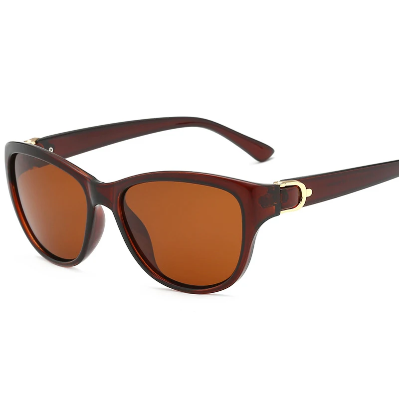 Роскошные брендовые дизайнерские поляризованные солнцезащитные очки кошачий глаз для мужчин и женщин, элегантные солнцезащитные очки для женщин, очки для вождения