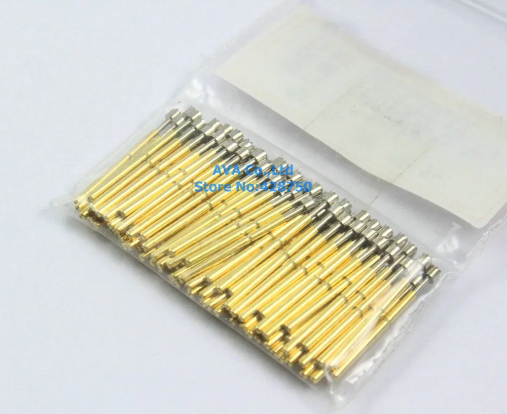 

100 Pieces P75-H3 Dia 1.02mm 100g Spring Test Probe Pin
