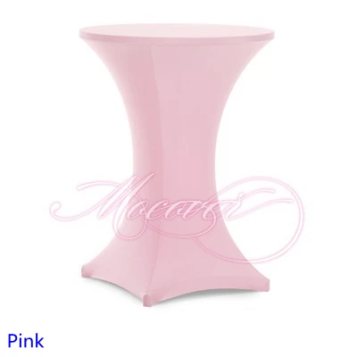 Розовый цвет чехол для стола из спандекса скатерть для журнального столика лайкра высокая барная стойка покрытие Свадебная вечеринка и отельный Настольный Декор