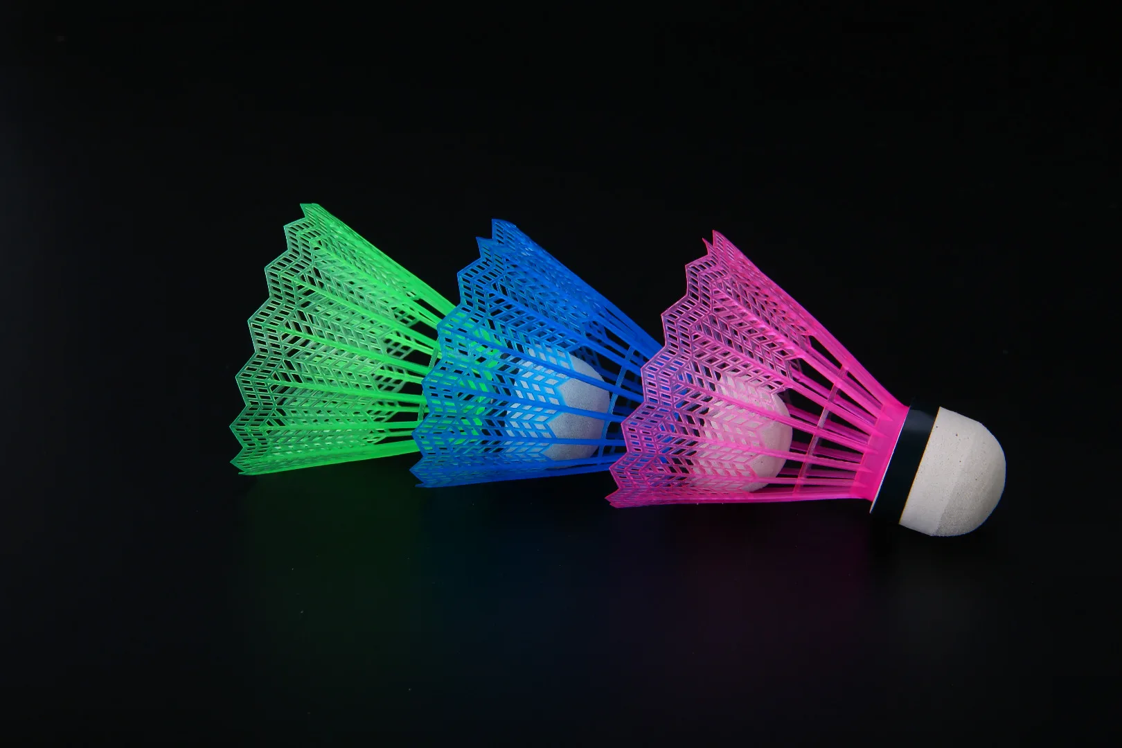 6Pcs High Quality Badminton Balls Colorful Portable Plastic Shuttlecocks Game Supplies For Leisure Indoor Outdoor Sport Training