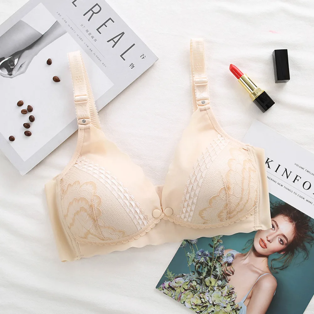 2019 Womens fashion sport underwear seamless maternity bra comfortable loose bra chest underwear girls bra top para mujeres 40J4 (8)
