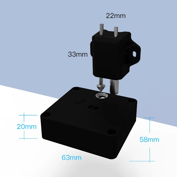 

New Electronic Bluetooth Smart Invisible Cabinet Lock Door Drawer Auto Safety Secure Tool