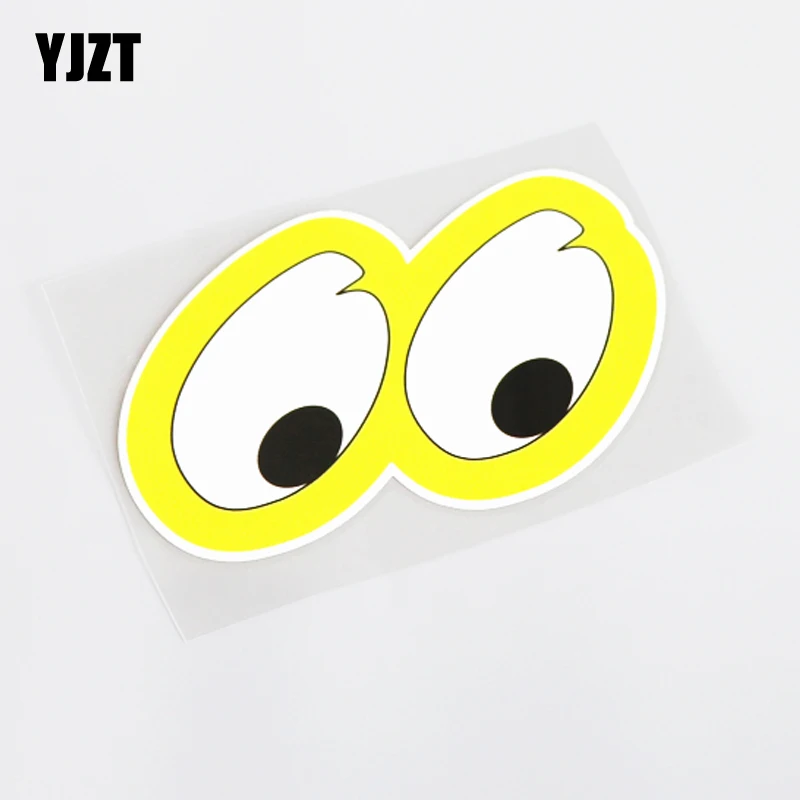 

YJZT 14.5CM*8.8CM Funny Animal Eye Of Car-styling Car Sticker Decal PVC Decoration 13-0497