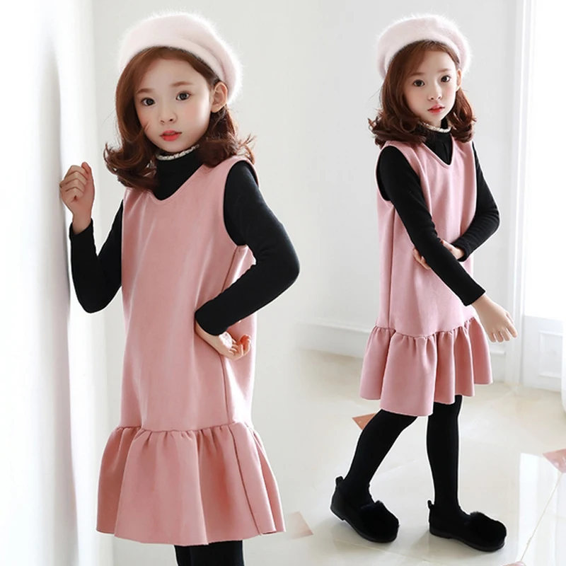Детское зимнее платье без рукавов на осень/зиму|girls winter dress|toddler girl dressesdress princess |