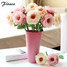 Floace 11 шт./лот, искусственный цветок розы Шелковый цветок обеденный стол bowyer Настольный украшения для дома- без вазы