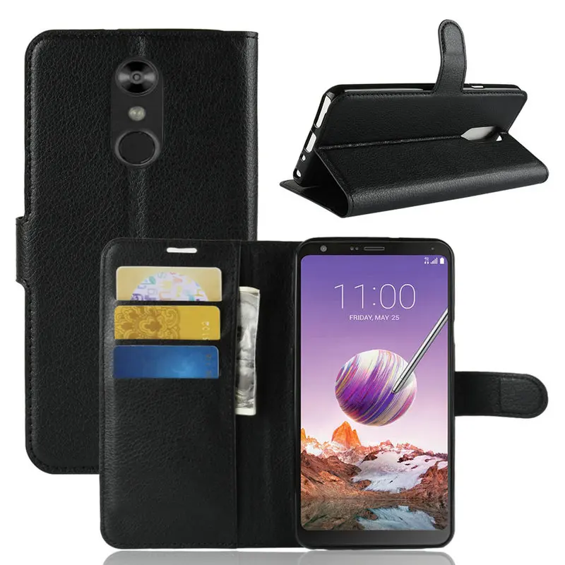 Download For LG Stylo 4 Phone Litchi Pattern Leather Wallet Case ...