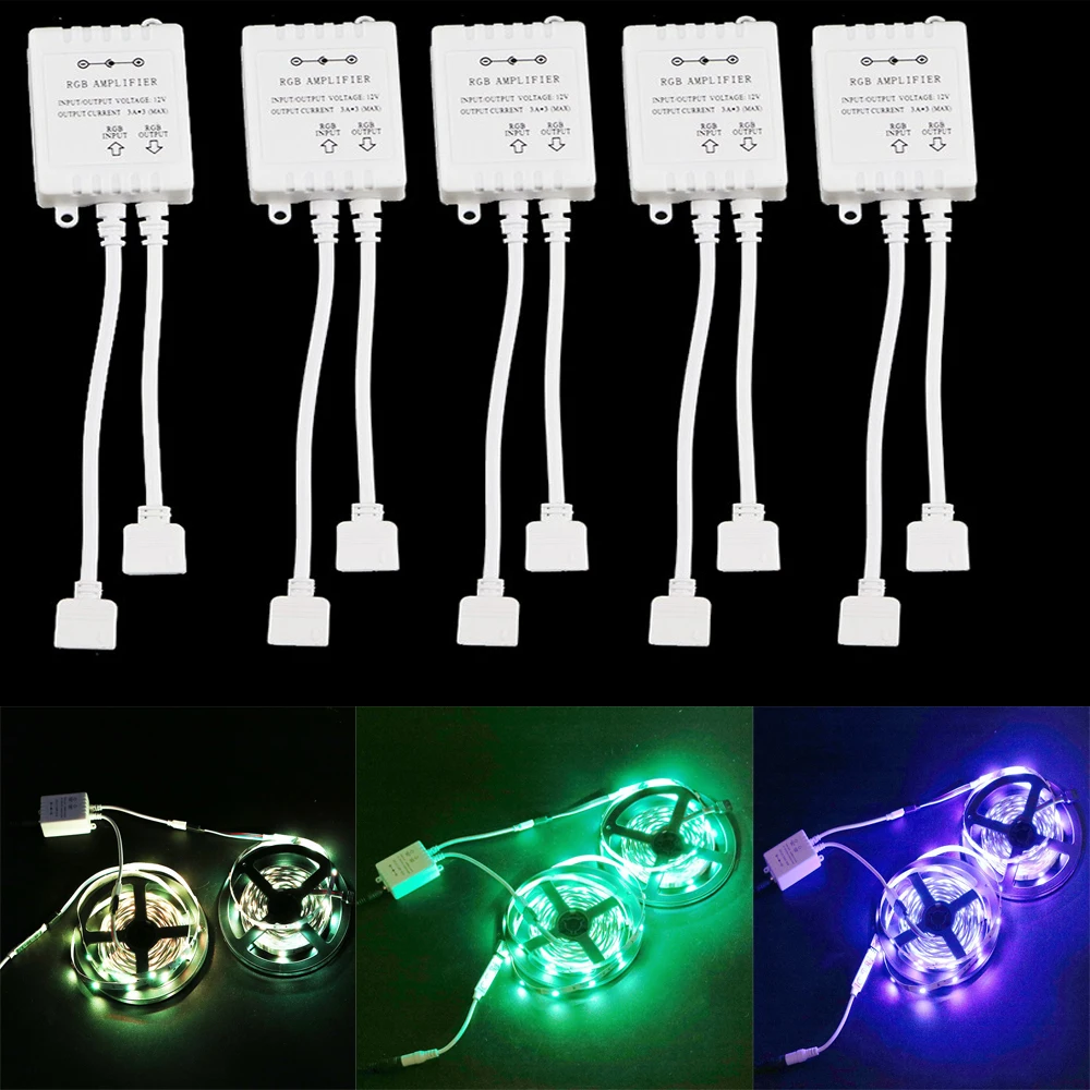 

RGB amplifier DC12V 6A 9A rgb led strip signal amplifier common anode led amplifier for 3528 5050 strip 5PCS/LOT