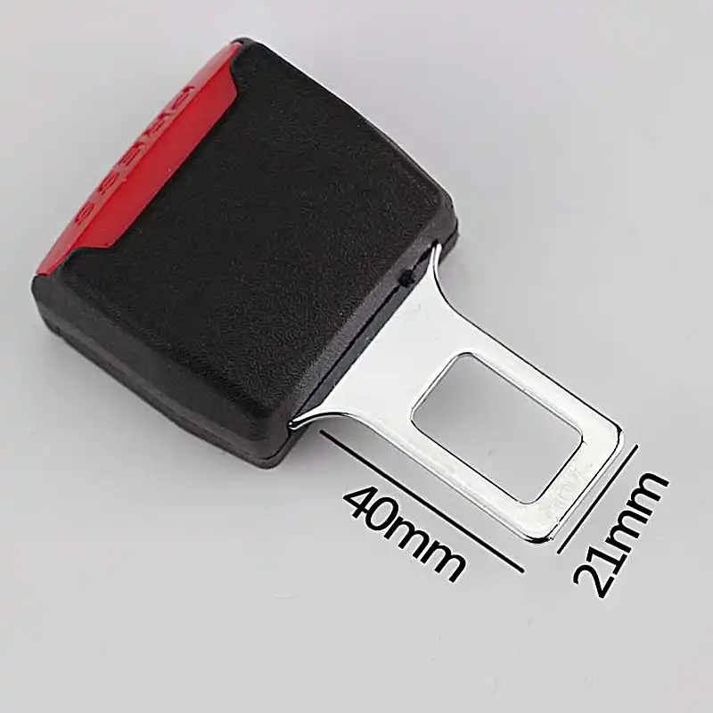 Details about / 2pcs Adjustable Auto Car Black Safety Seat Belt Buckle Clip Extension Extender