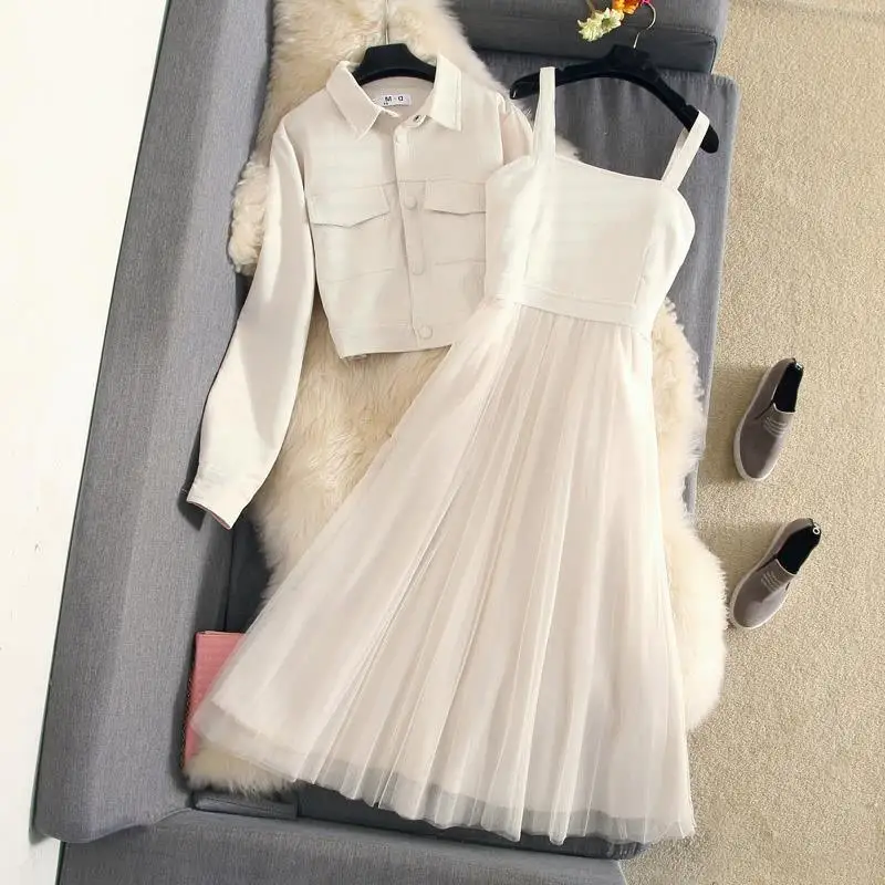 long dress with short jacket