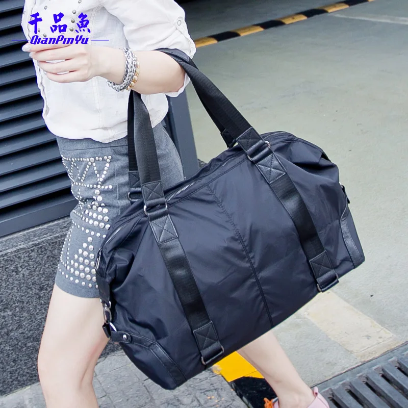 

Ali Victory free shipping 2017 brand designer waterproof nylon bag for travel,shoulder bags carry on luggage handbag items TB16