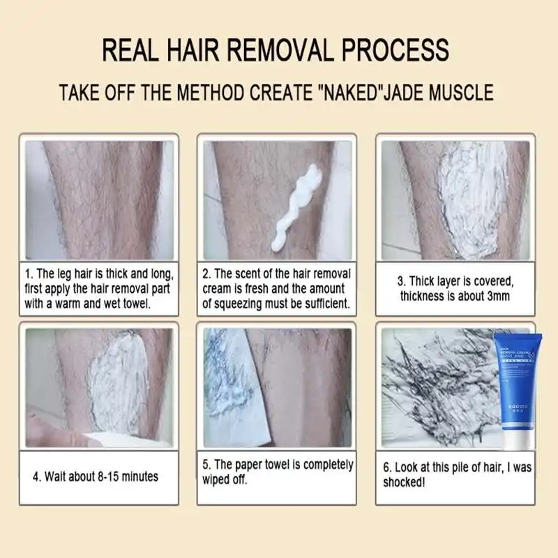 Depiladora Painless Hair Remove For Women Men Face Legs Armpit Body Hair Removal Cream Facial Razorless Shaving Depilatory Cream