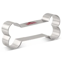 KENIAO собака кость резак для печенья набор для домашнего использования С песиком и печеньем лакомства-4 различных размера-13, 10,5, 9 и 7,5 см-нержавеющая сталь