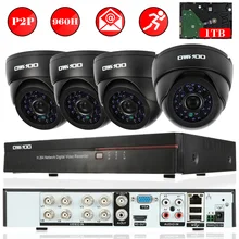 OWSOO 800TVL безопасности Камера Системы 8CH полный 960 H/D1 DVR жесткий диск на 1 ТБ CCTV видеонаблюдение Системы 8CH DVR комплект 4 шт. IR набор камер