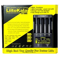 סוללות aa LiitoKala LII-500S סוללה ומטען 18,650 מטען עבור 18,650 26,650 21,700 סוללות AA AAA מבחן שליטה Touch קיבולת הסוללה (5)