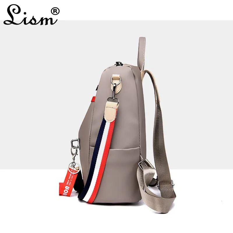 2018 damas Mochila Oxford a rayas de tela de mujer bolso de hombro señoras Mochila chica adolescente Mochila bolsa de viaje Mochila