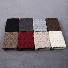 Новые модные женские гетры Вязаные Гетры вязаные крючком женские зимние толстые гетры ботинок ручной работы носки женские носки