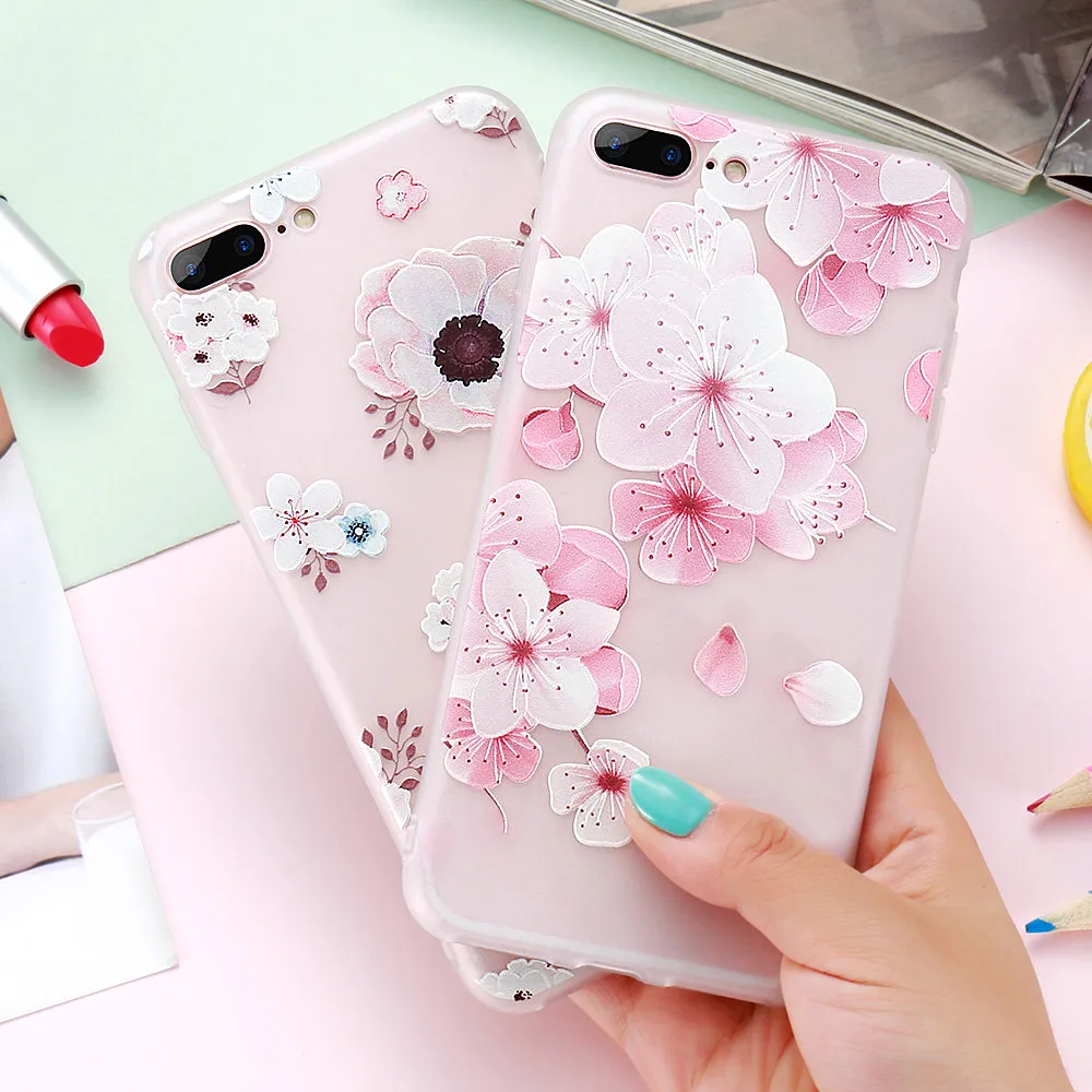KISSCASE Girly цветок чехол для huawei Mate 10 20 Lite Мягкий силиконовый телефона P30 P20 Pro Y3 Y5 Y7 Y9