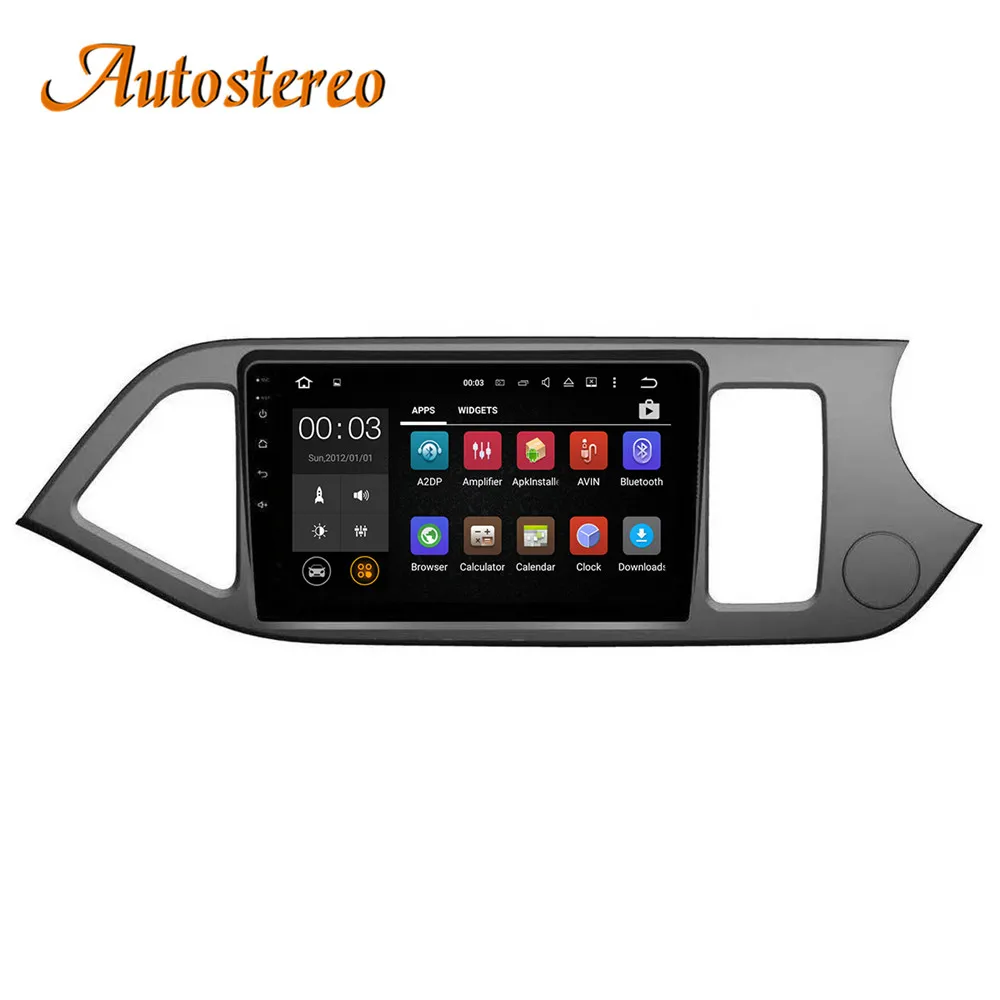 Flash Deal Android 8 Car No DVD Player GPS Navigation Radio Stereo for KIA PICANTO MORNING 2011-16 multimedia radio tape recorder head unit 3