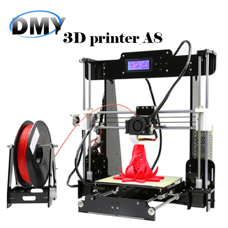 Anet Auto Leveling Optional High Precision Reprap Prusa I3 3d printer DIY Kit With Free 1Roll Filaments Aluminum Hotbed LCD Gift