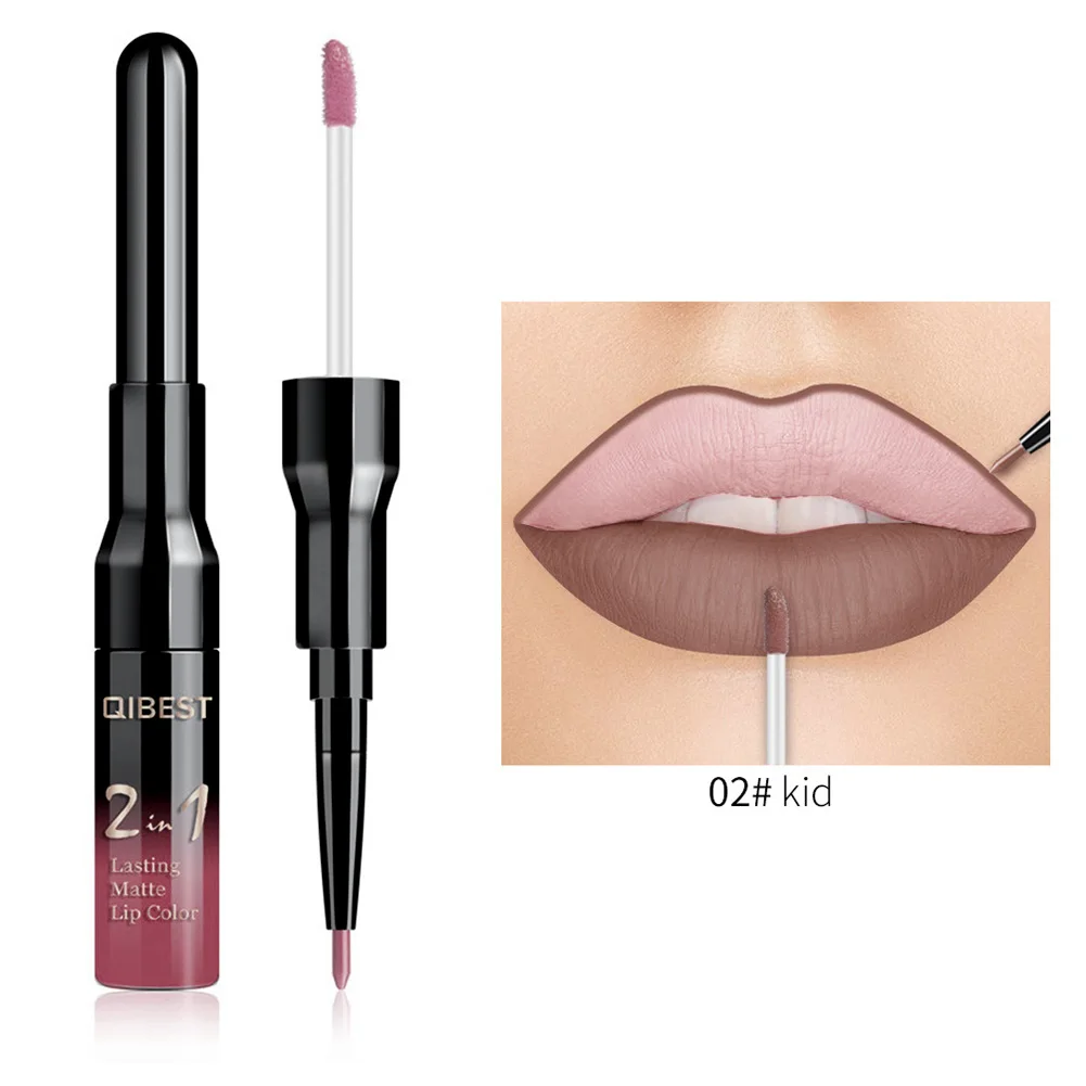 02 Matter Color Lip Liner Pencil Tattoo Makeup Lipstick Waterproof Lipgloss Lips Tint 789 - Цвет: 02