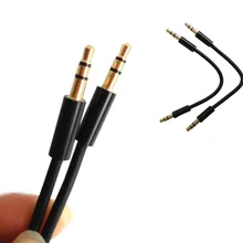 Saomai небольшой короткий аудио кабель 0,32 футов 3,5 мм стерео штекер позолоченный аудио кабель, 2 шт