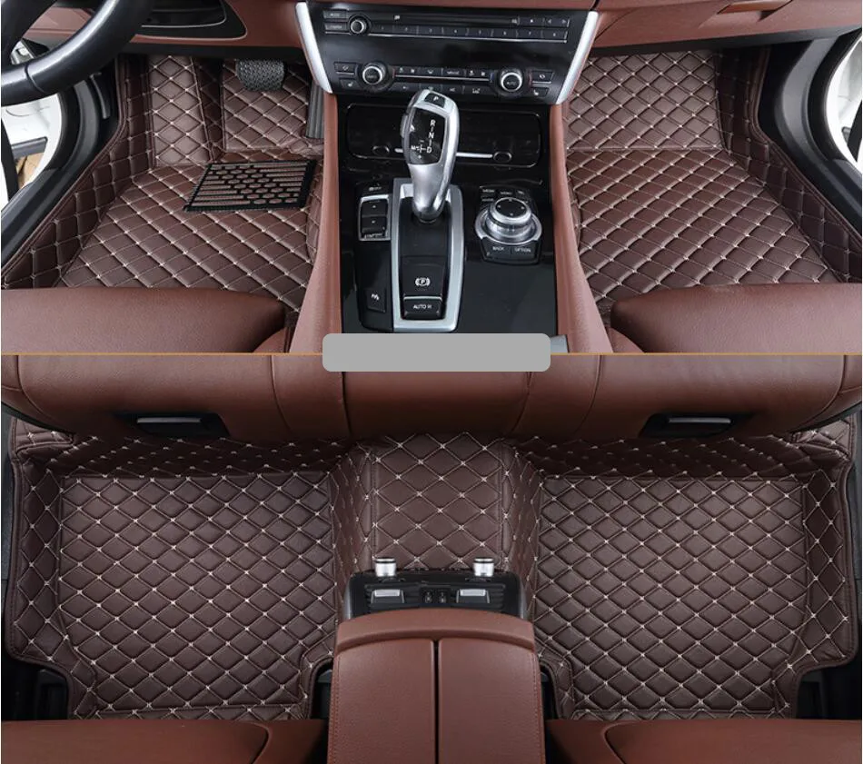 

For Nissan Micra 2010-2016 Car Floor Mats Foot Carpets Step Mat Cargo Liner HIGH QUALITY Embroidery Soft Leather Mats