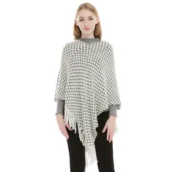 Пончо Модный пуловер для женщин огромные платки обёрточная бумага накидка свитер из пальто шали шарфы свободные палантины вязать