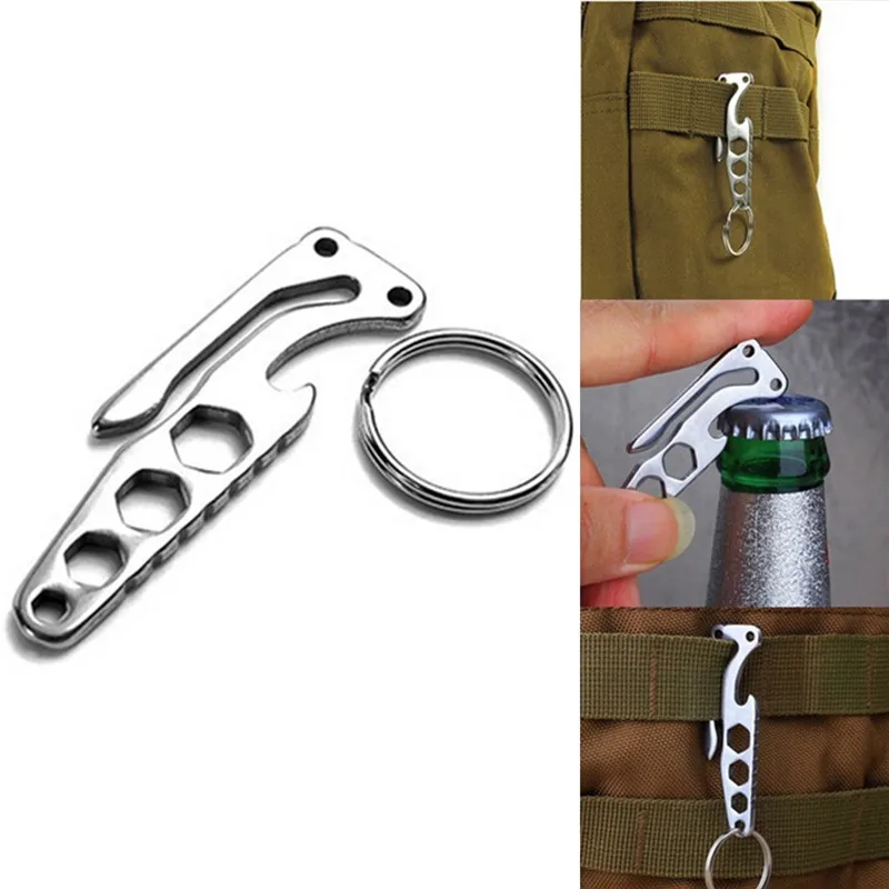 

Suspension Keychain Pocket Clip Multifunctional Hike Mountain EDC Multi Carabiner Hook Camp Tool Climb Outdoor Hanging