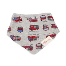 3 шт. детский бандана-слюнявчик Многослойные хлопковые нагрудники милый головной платок