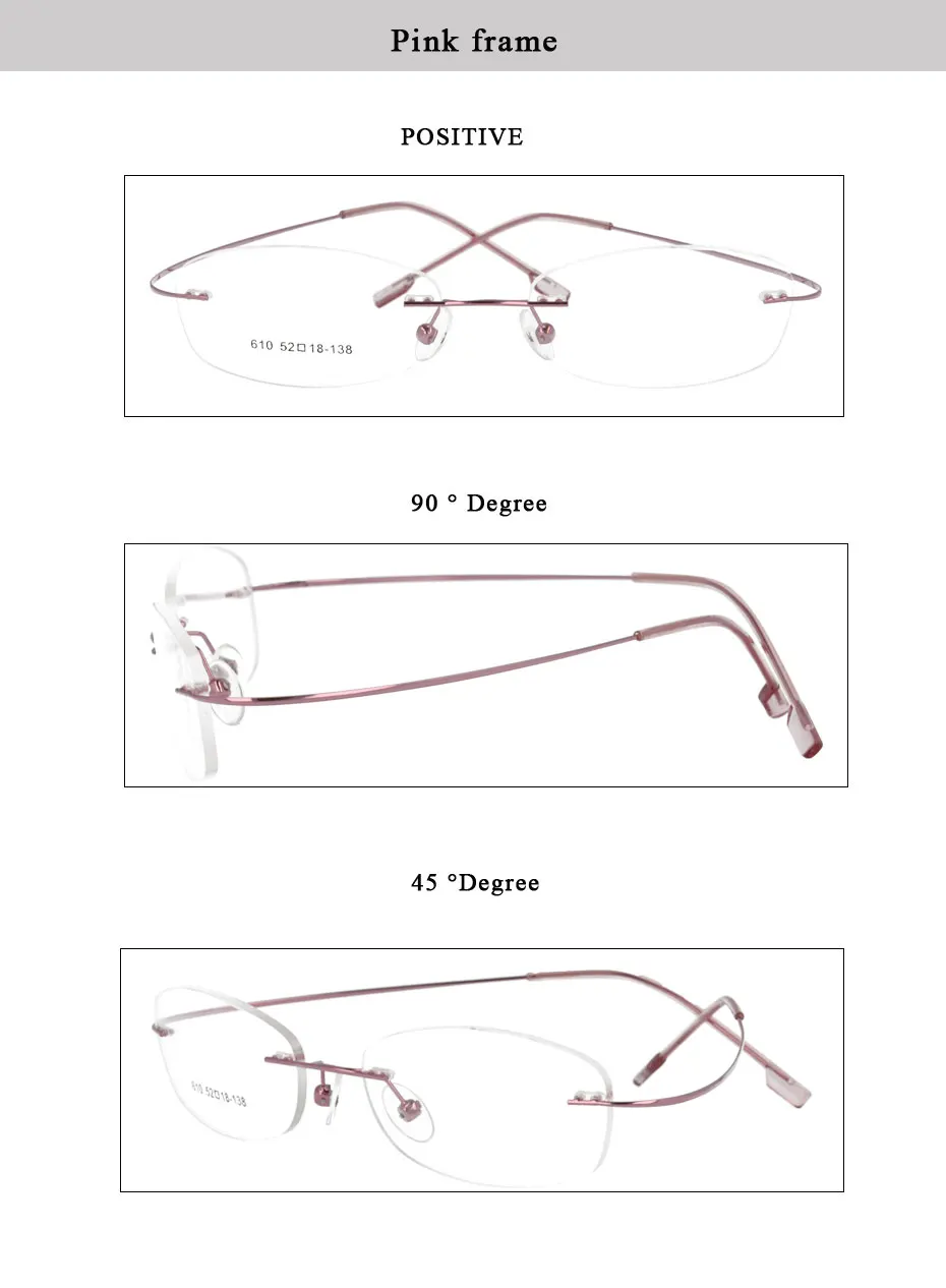 SPITOIKO 1001-50 шт/лот без оправы hingless очки с титановой оправой 9 цветов выбрать от близорукости, по рецепту очки
