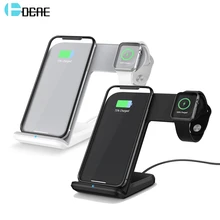Беспроводное зарядное устройство DCAE 2 в 1 для apple i watch 1 2 3 4 5 USB C быстрой беспроводной зарядкой для iphone 11 XS MAX XR X 8 samsung S10 S9