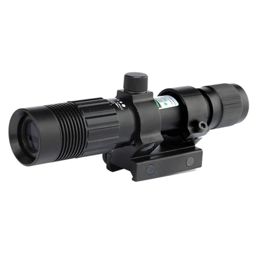  Tactical 5mW Green Laser Sight Focus Adjustable Green Laser Designator Hunting Laser Sight With 20m