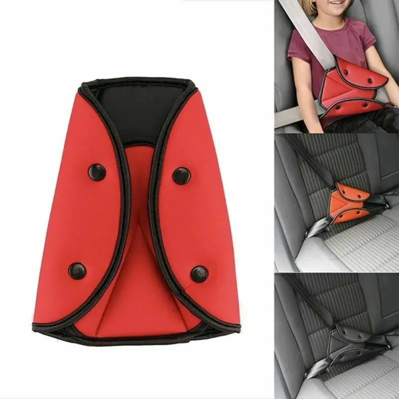

Borzecki Car Seat Safety Belt Cover Sturdy Adjustable Triangle Safety Seat Belt Pad Clips Baby Child Protection Car-Styling